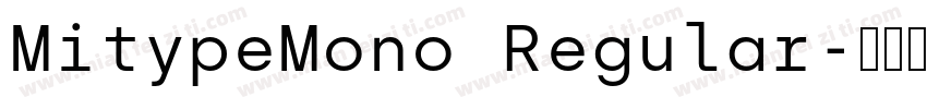 MitypeMono Regular字体转换